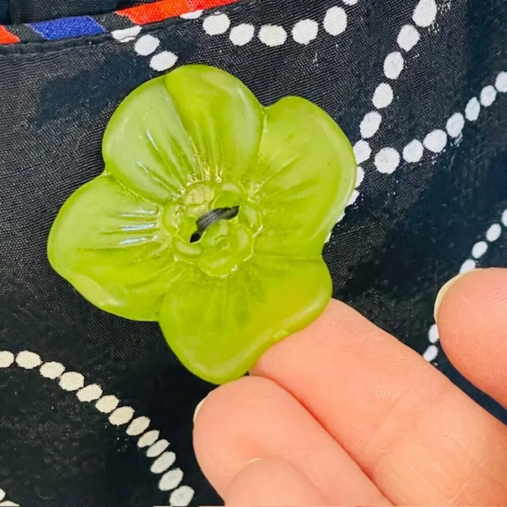 Vintage Platinum by Dorothy Schoelen Funky Heart Button Artsy Coat Dress Medium - Picture 4 of 12